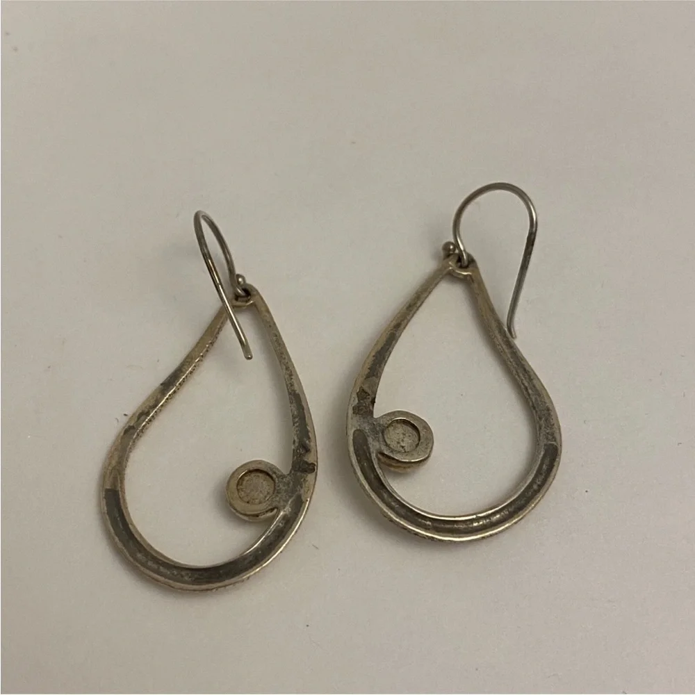 Silpada Sterling Silver Pearl Earrings W2046 Retired .925 Teardrop dangle